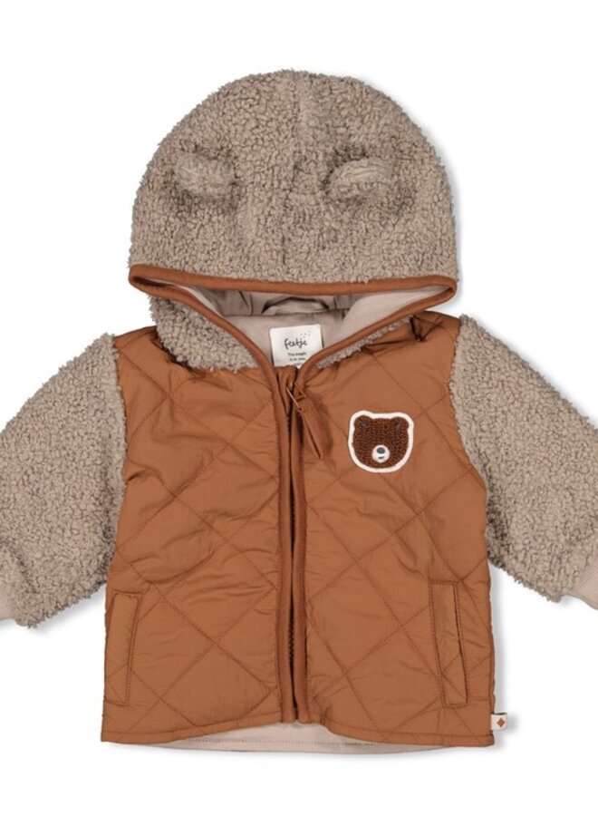 Feetje W25 - Wild World - Boucle jasje met capuchon