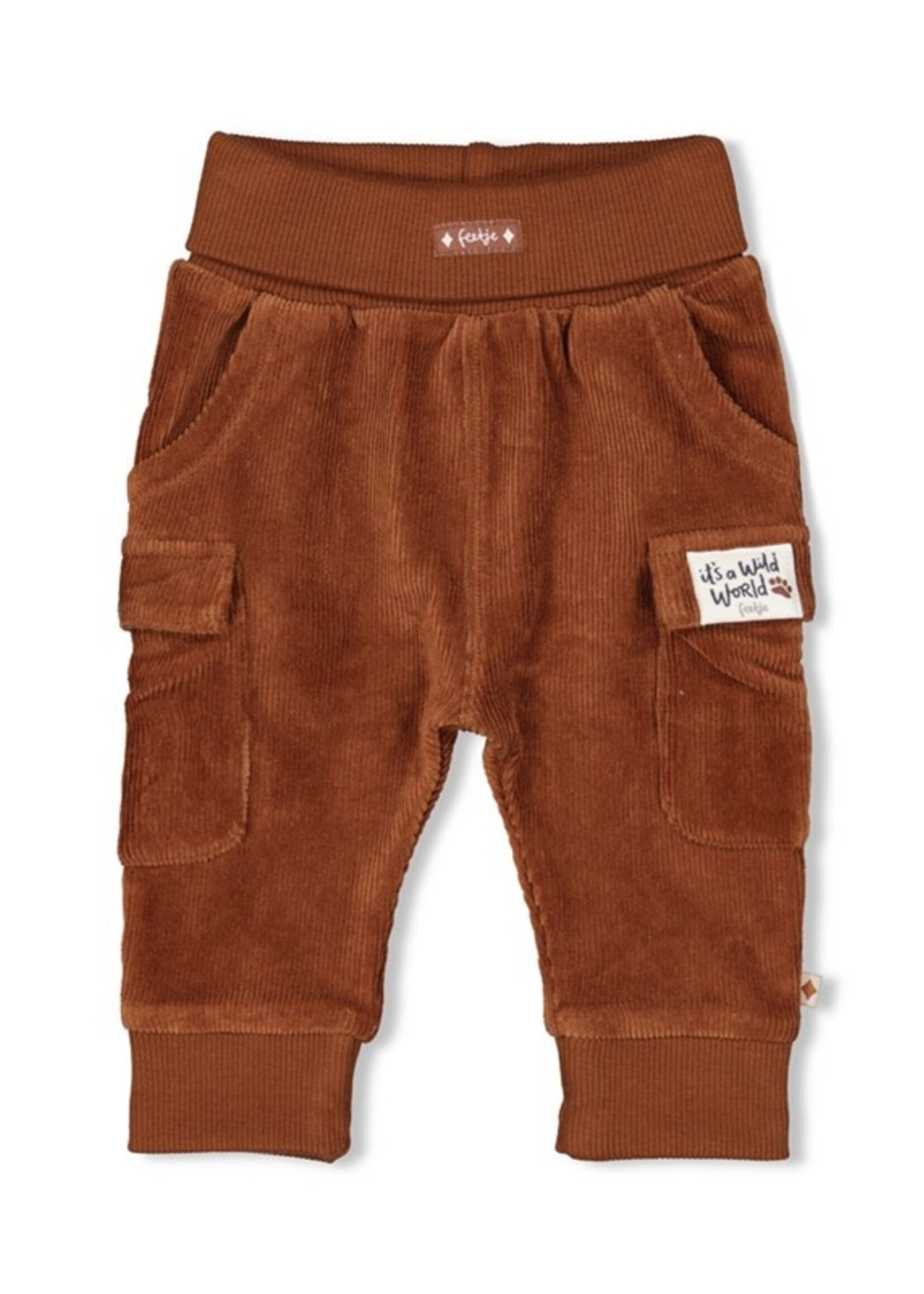 Feetje Feetje W25 - Wild World - Broek rib bruin