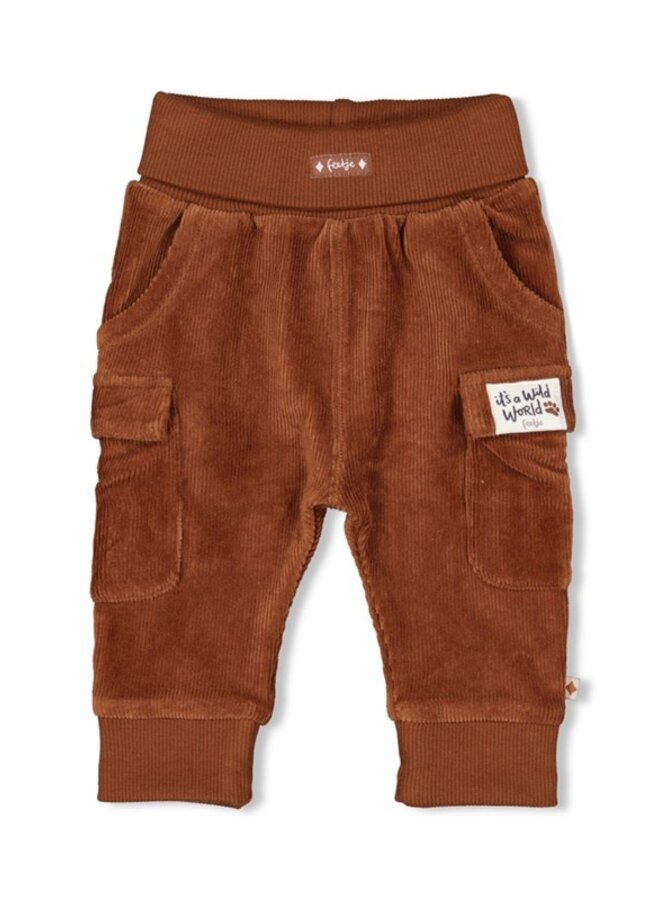 Feetje W25 - Wild World - Broek rib bruin