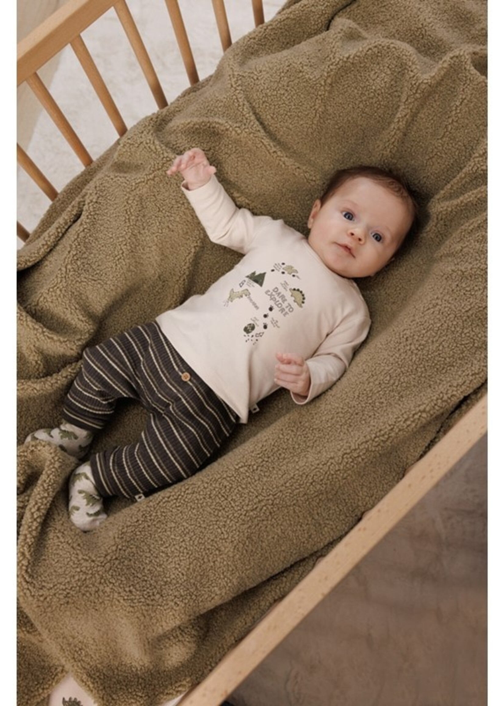 Feetje Feetje W25 - Rawrsome - Broek rib met streep