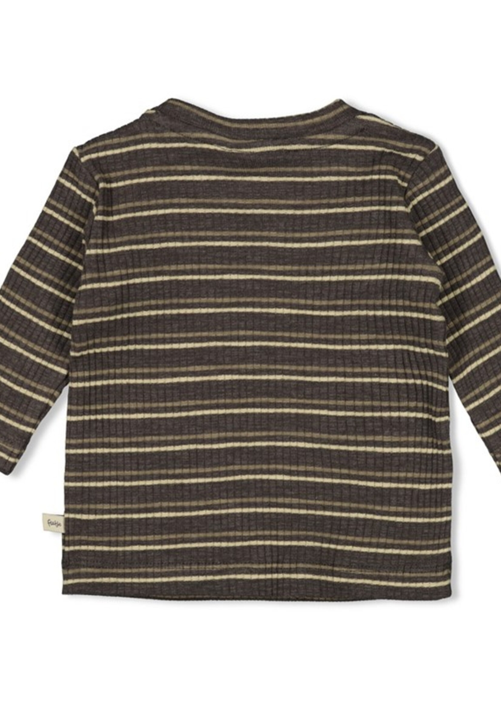 Feetje Feetje W25 - Rawrsome - Longsleeve rib met streep