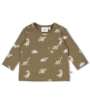 Feetje W25 - Rawrsome - Longsleeve AOP Olijf