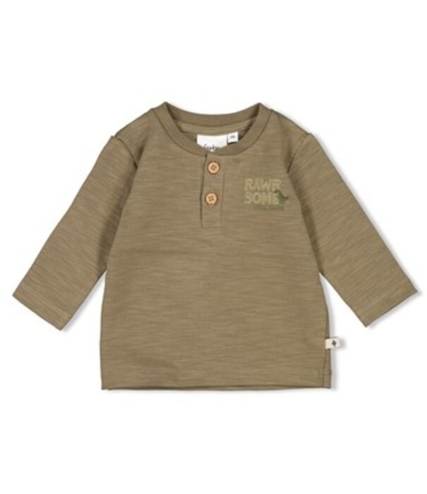 Feetje Feetje W25 - Rawrsome - Longsleeve Olijf