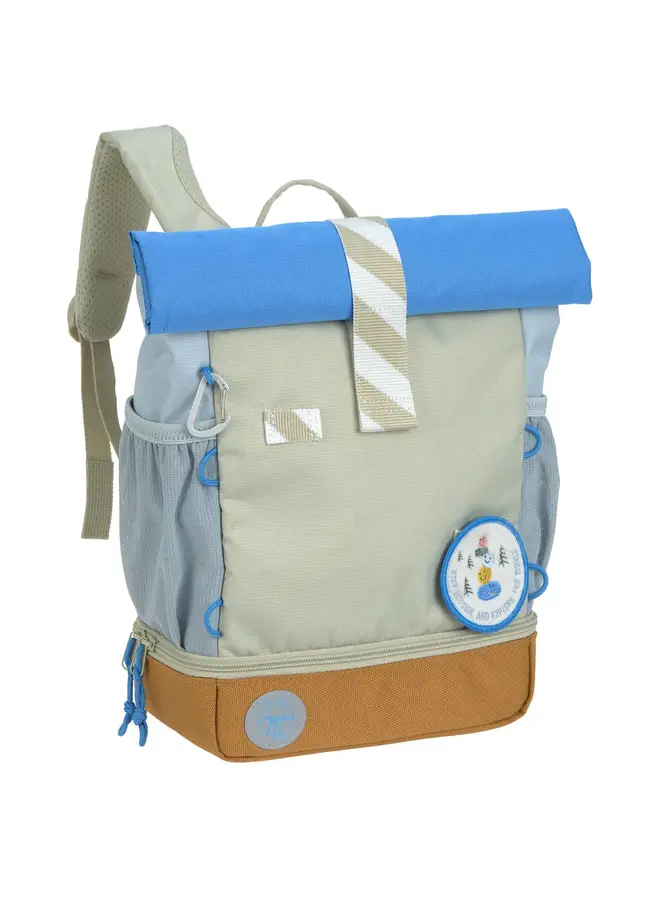 Lässig - Rolltop Backpack - Sunny Explorer - green blue