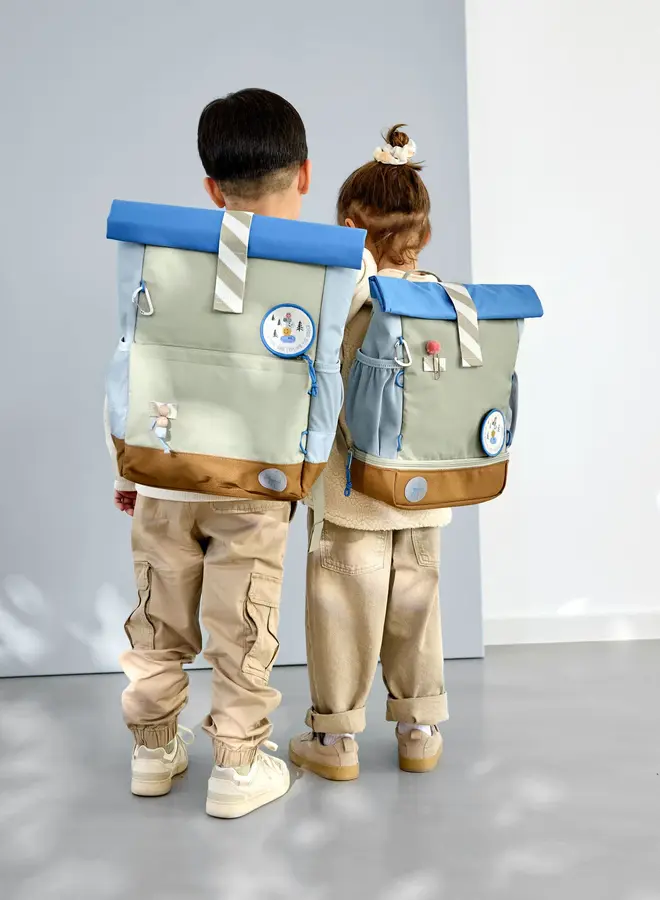 Lässig - Rolltop Backpack - Sunny Explorer - green blue