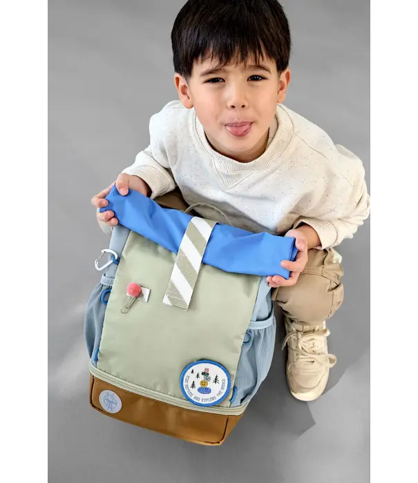 Lässig Lässig - Rolltop Backpack - Sunny Explorer - green blue