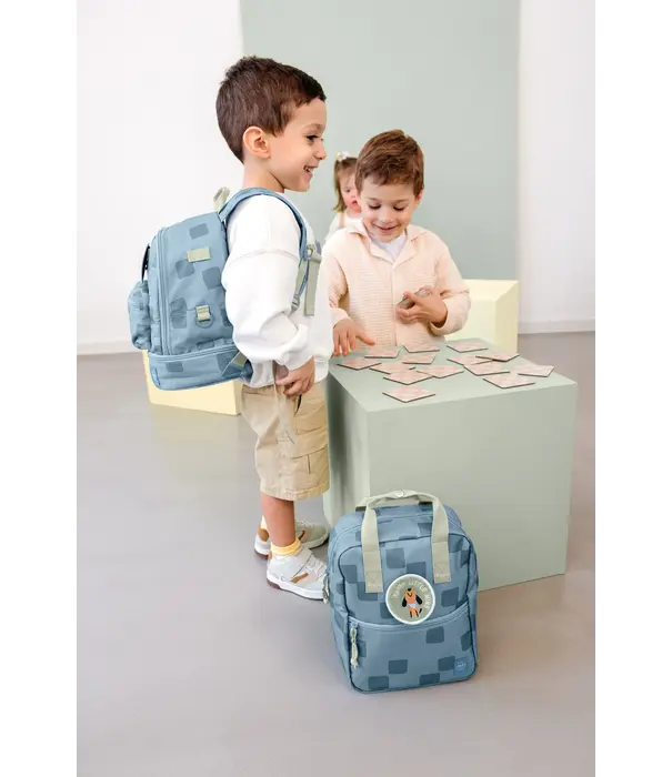 Lässig Lässig - Mini Square Backpack - Pattern Blue