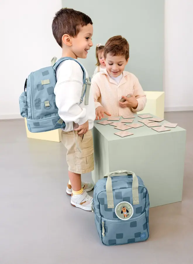 Lässig - Mini Square Backpack - Pattern Blue