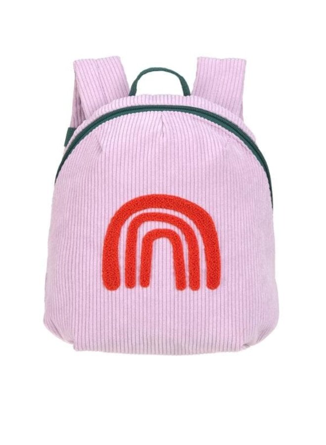 Lässig - Tiny backpack Cord little Gang Rainbow - Lilac