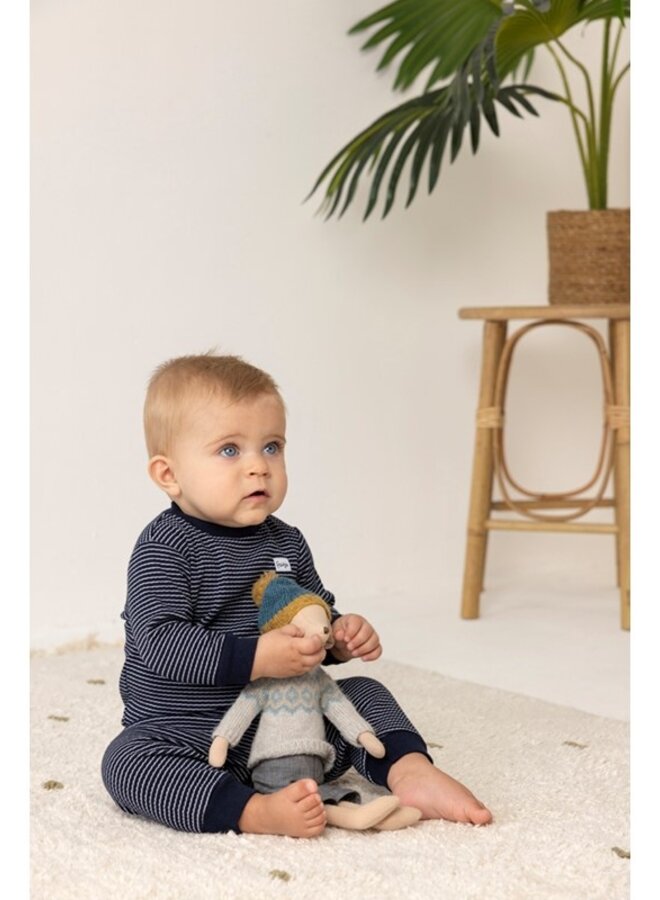 Feetje - Wafelpyjama - Royal Blue