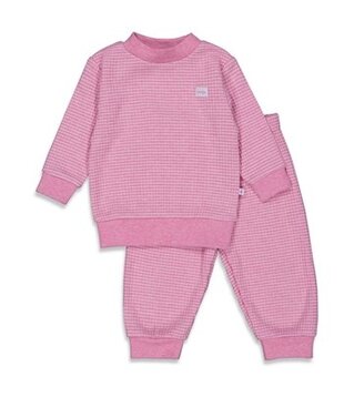 Feetje Wafelpyjama - Roze melange