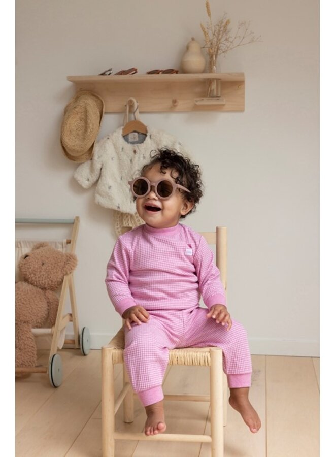 Feetje Wafelpyjama - Roze melange