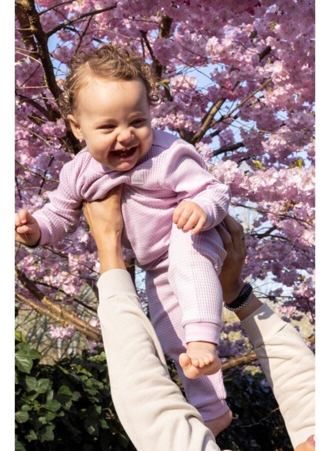 Feetje - Wafelpyjama -  Lila