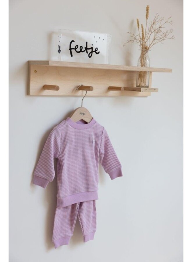 Feetje - Wafelpyjama -  Lila