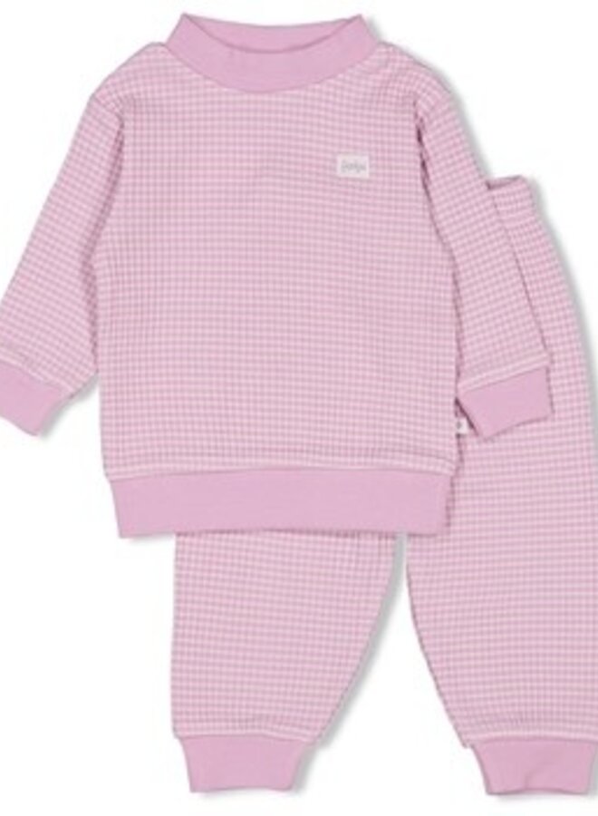 Feetje - Wafelpyjama -  Lila