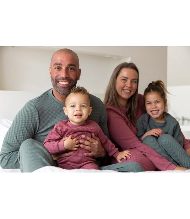 Feetje Feetje Wafelpyjama fam - Berry
