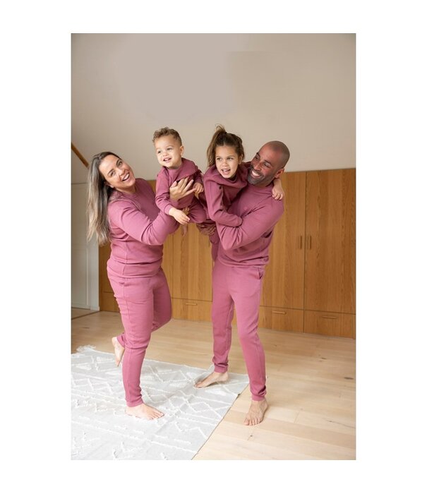 Feetje Feetje Wafelpyjama fam - Berry