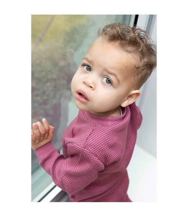 Feetje Feetje Wafelpyjama fam - Berry