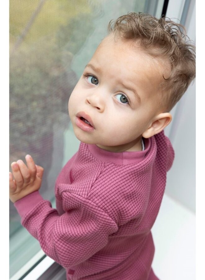 Feetje Wafelpyjama fam - Berry