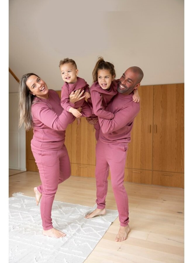 Feetje Wafelpyjama fam - Berry