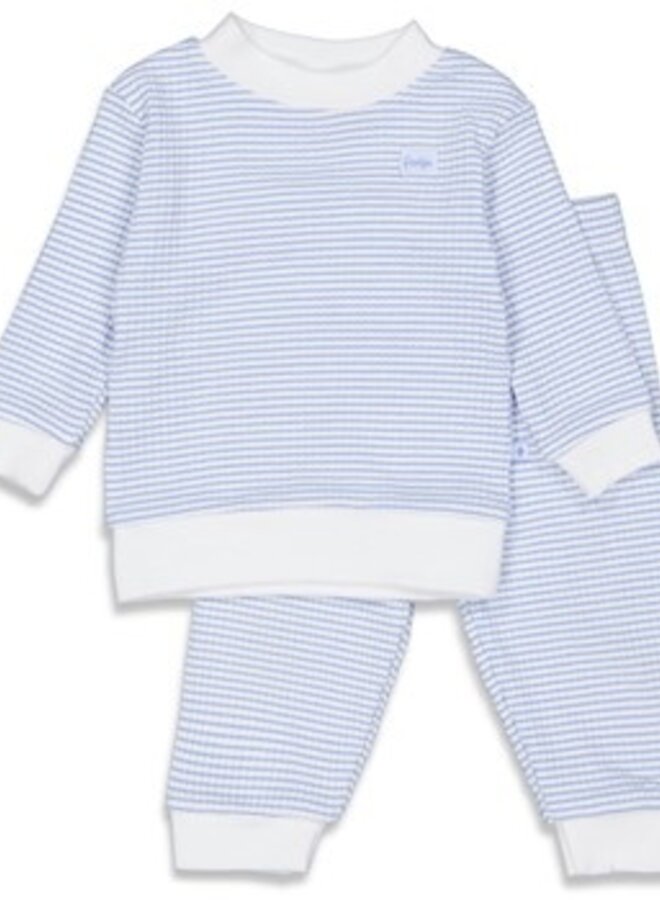 Feetje Pyjama - Wafel Blauw
