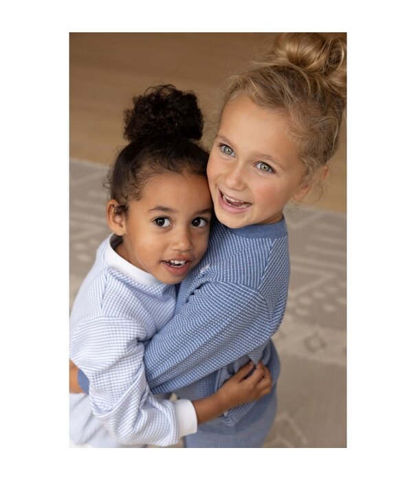 Feetje Feetje Pyjama - Wafel Blauw