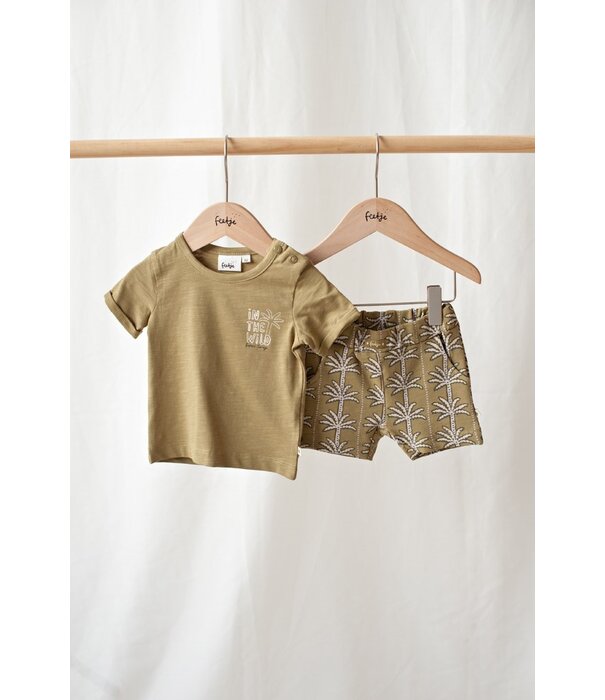 Feetje T-shirt - Safari Savage - Groen