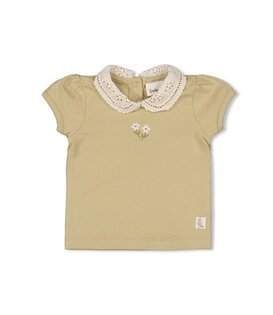 T-shirt met kraag - Let Your Dreams Blossom