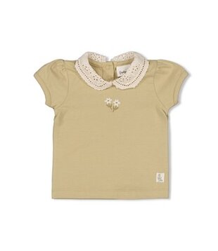 T-shirt met kraag - Let Your Dreams Blossom