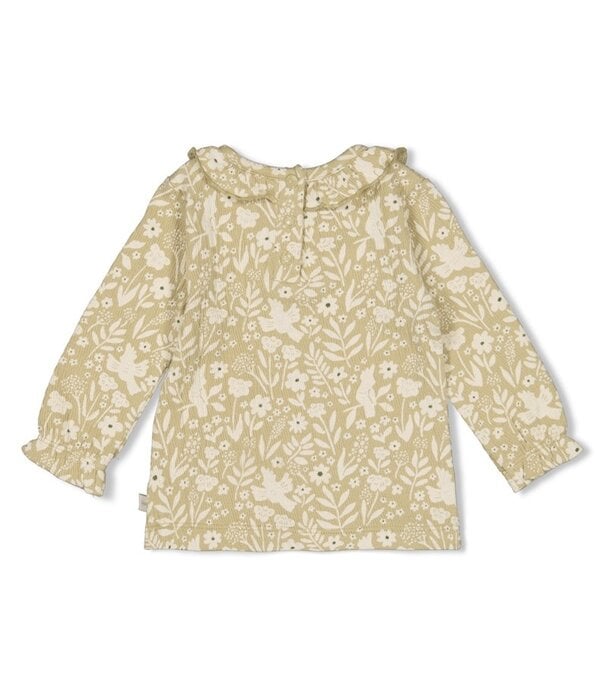 Feetje Longsleeve crinkle ruches AOP - Let Your Dreams Blossom