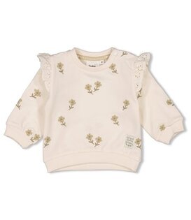 Sweater AO embroidery relaxed fit - Let Your Dreams Blossom