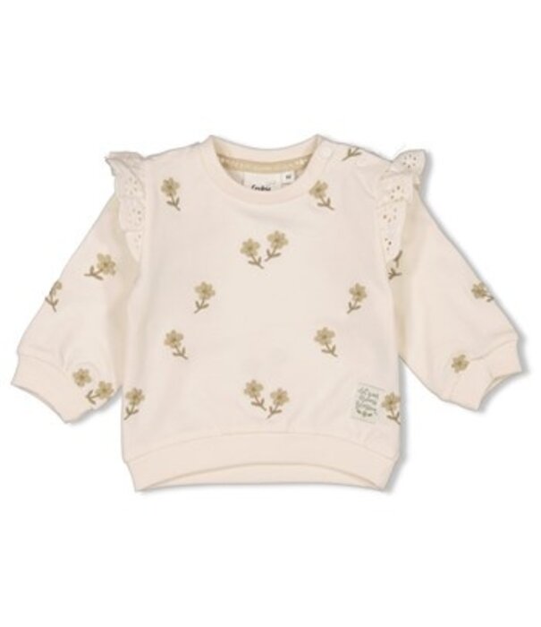 Feetje Sweater AO embroidery relaxed fit - Let Your Dreams Blossom