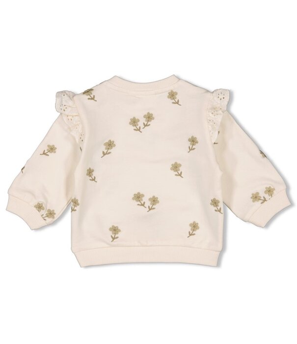 Feetje Sweater AO embroidery relaxed fit - Let Your Dreams Blossom