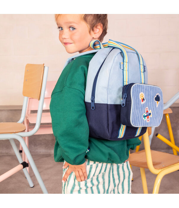 Lilliputiens Lilliputiens - Blauwe rugzak oceaan