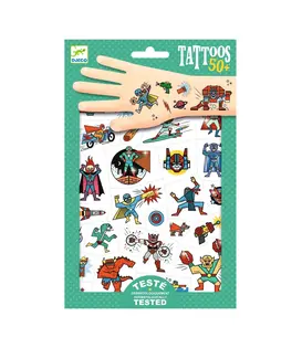 Djeco - Tattoos - Heroes vs Villains