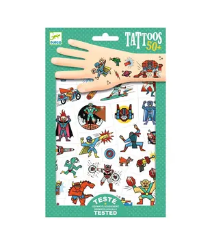 Djeco - Tattoos - Heroes vs Villains