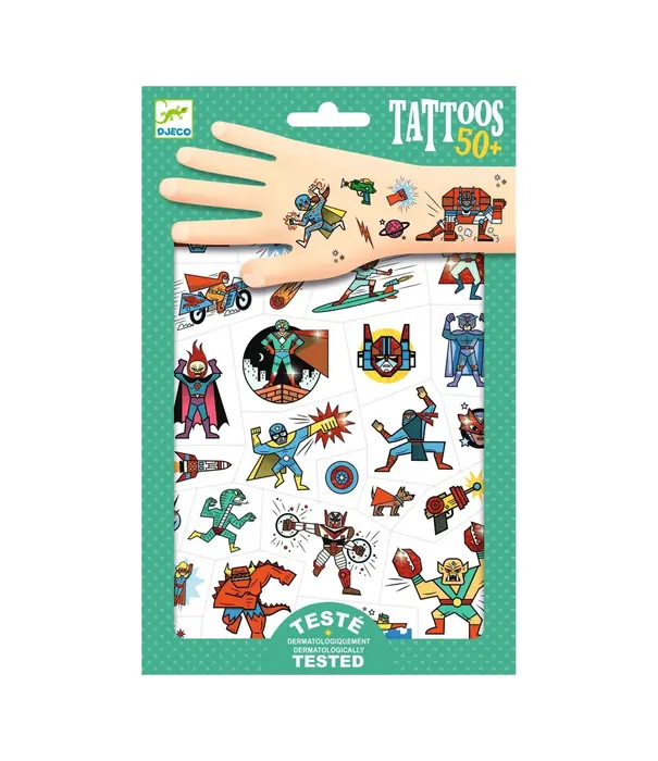 Djeco Djeco - Tattoos - Heroes vs Villains
