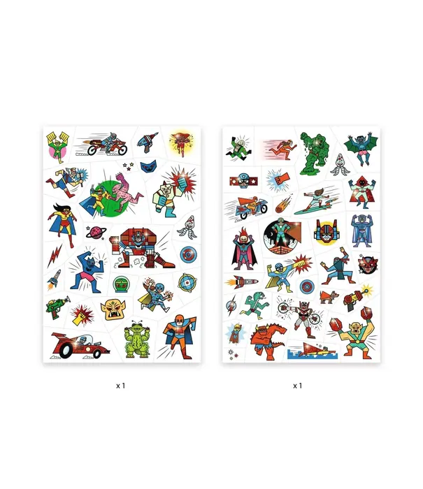 Djeco Djeco - Tattoos - Heroes vs Villains