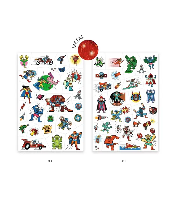 Djeco Djeco - Tattoos - Heroes vs Villains
