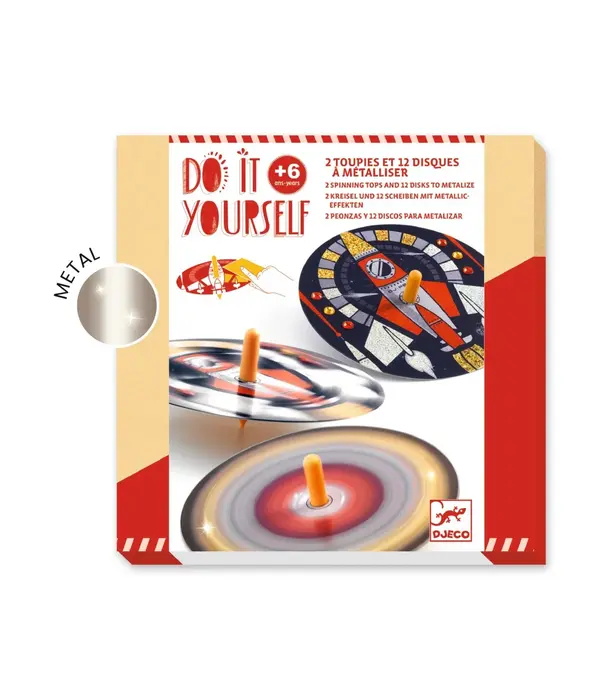 Djeco Djeco - Spinning Tops DIY - Hypno cosmos
