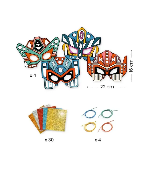 Djeco Djeco - Masks DIY - Super Robots