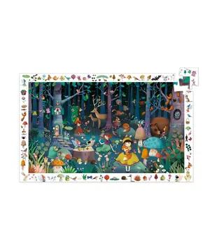 Djeco - Observatiepuzzel - Betoverde bos