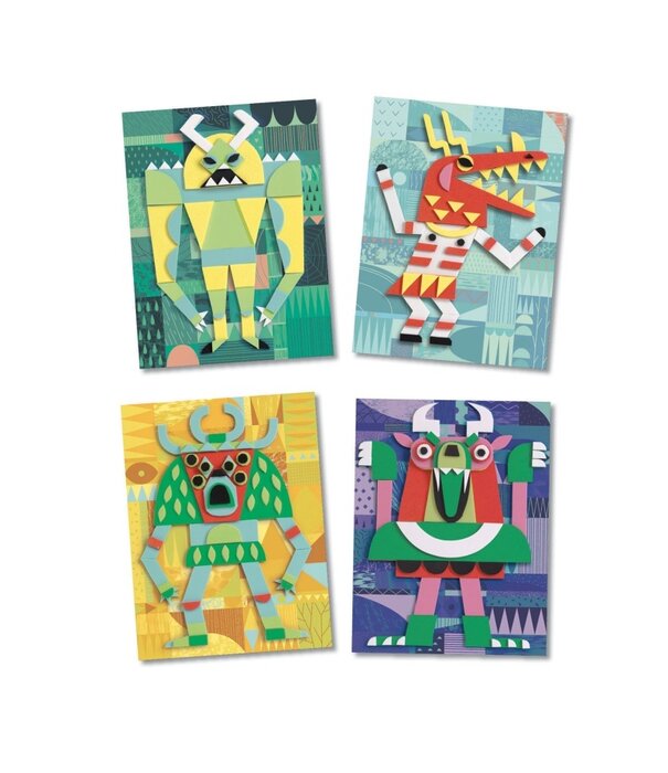 Djeco Djeco - Relief collage - Monster gallery