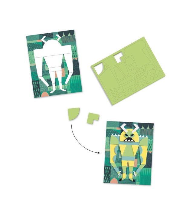 Djeco Djeco - Relief collage - Monster gallery