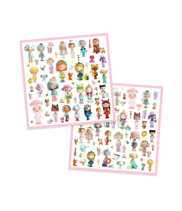 Djeco Djeco - Textured stickers - The little world of Tinyly