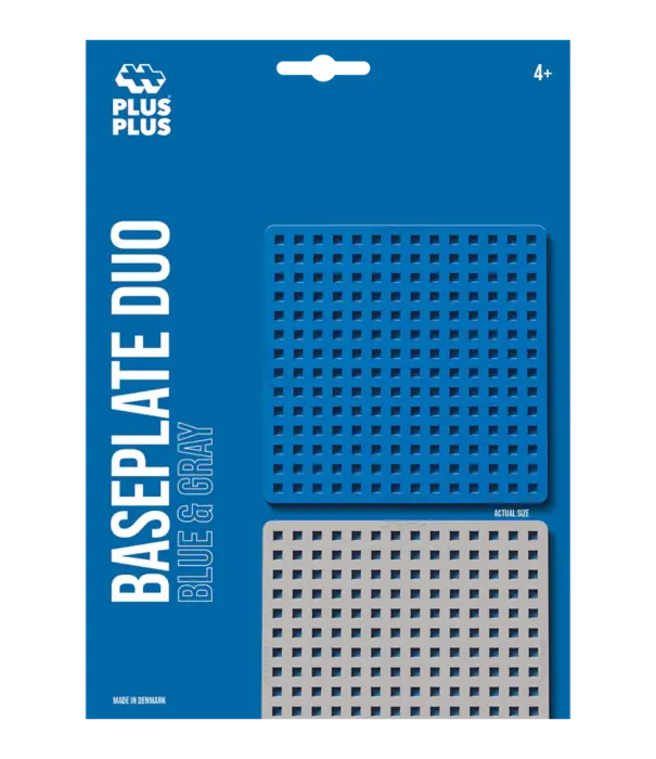 PlusPlus Plus Plus - Bouwplaat grijs/blauw 2 stuks