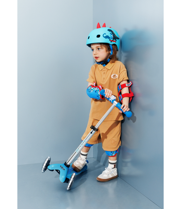 Micro Step Mini Micro step Deluxe Glow LED Plus - 3-wiel kinderstep - Arctic Blauw