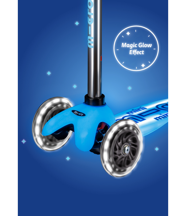 Micro Step Mini Micro step Deluxe Glow LED Plus - 3-wiel kinderstep - Arctic Blauw