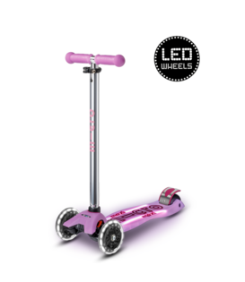 Maxi Micro step Deluxe Glow LED Plus - 3-wiel kinderstep - Lumineus Paars