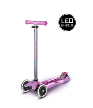 Maxi Micro step Deluxe Glow LED Plus - 3-wiel kinderstep - Lumineus Paars